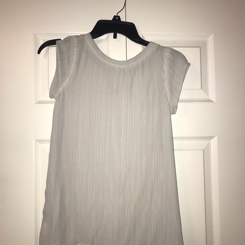 Black and White Stripe Blouse